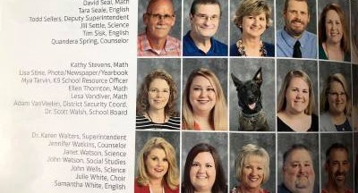 В США собака попала в виньетку выпускников полицейской школы