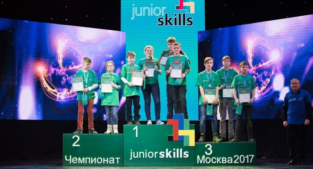 Российские школьники завоевали все три золотые медали на международных презентационных соревнованиях JuniorSkills
