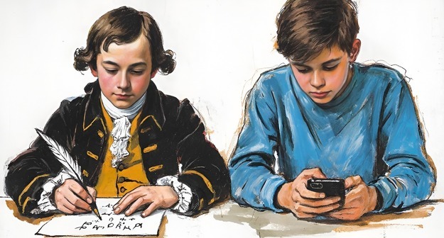 Между пером и смартфоном: подросток XIX и XXI века