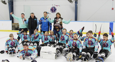 Детская сборная России выиграла турнир Cruisers Cup по следж-хоккею в Канаде