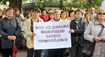 Министр образования Литвы: Зарплаты учителей должны быть на 20 или 30% больше, чем средняя зарплата в стране