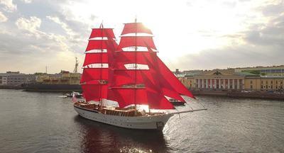 Главный символ праздника «Алые паруса» прибыл в В Петербург из Кронштадта