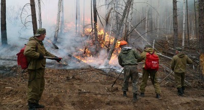 В Бурятии эвакуировали детский лагерь из-за лесного пожара