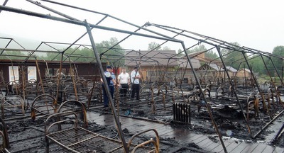 Названа возможная причина пожара в детском лагере в Хабаровском крае