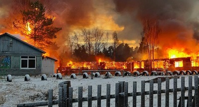 В Карелии сгорела школа