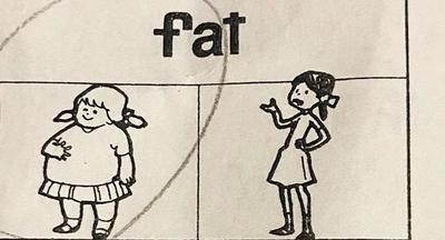 Какую из двух нарисованных девочек считать «толстой»?