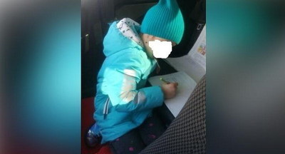 В Башкирии появились фотографии детей, которые учатся в машинах