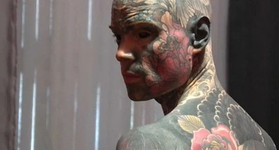 Самый татуированный человек Франции – школьный учитель
