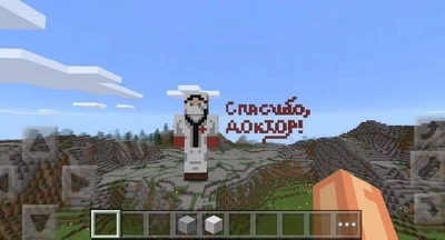 ​Школьницы из Тюмени создали в Minecraft статую врача и выложили работу в TikTok