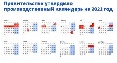 В России часть новогодних выходных перенесли на май