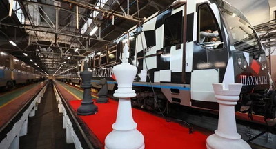 В московском метро запустили тематический поезд «Шахматы»