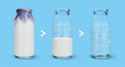 В Японии для детей печатают «невидимые» комиксы на бутылке с молоком